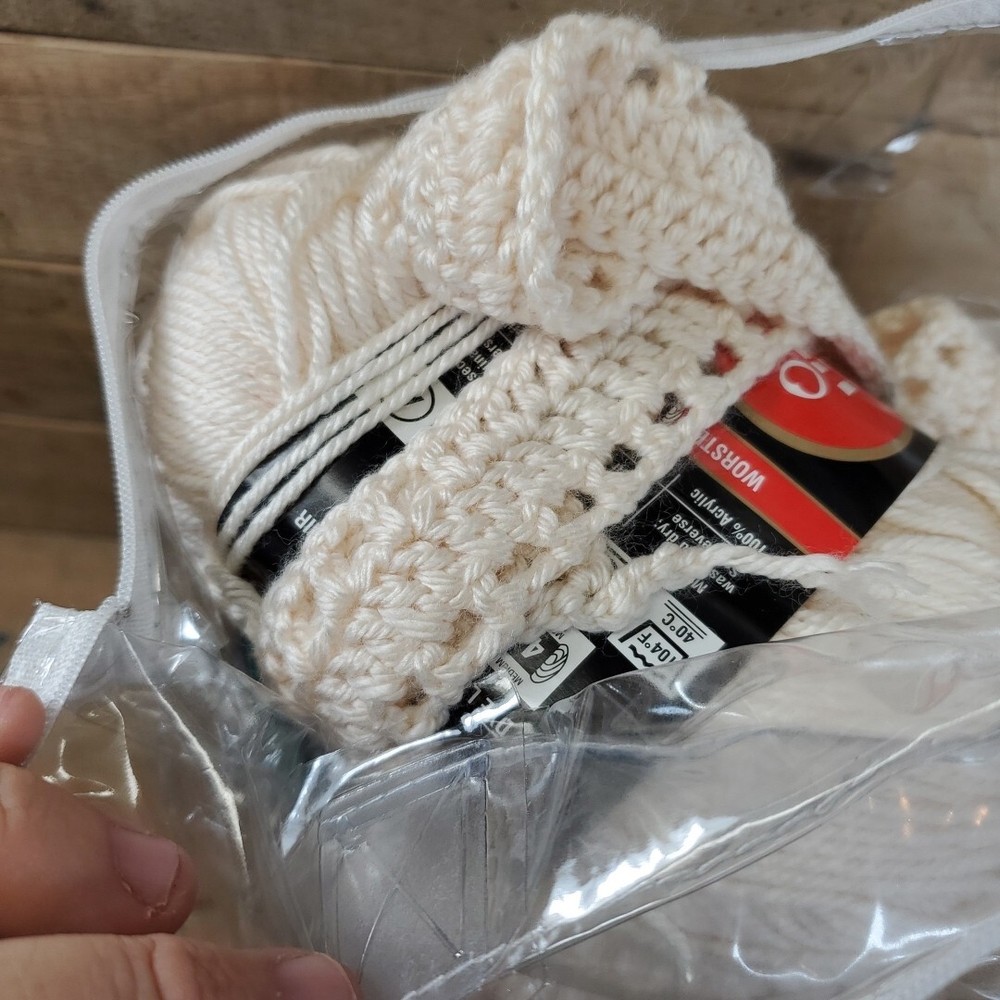 X9 Red Heart Soft Yarn-Off White E728-4601