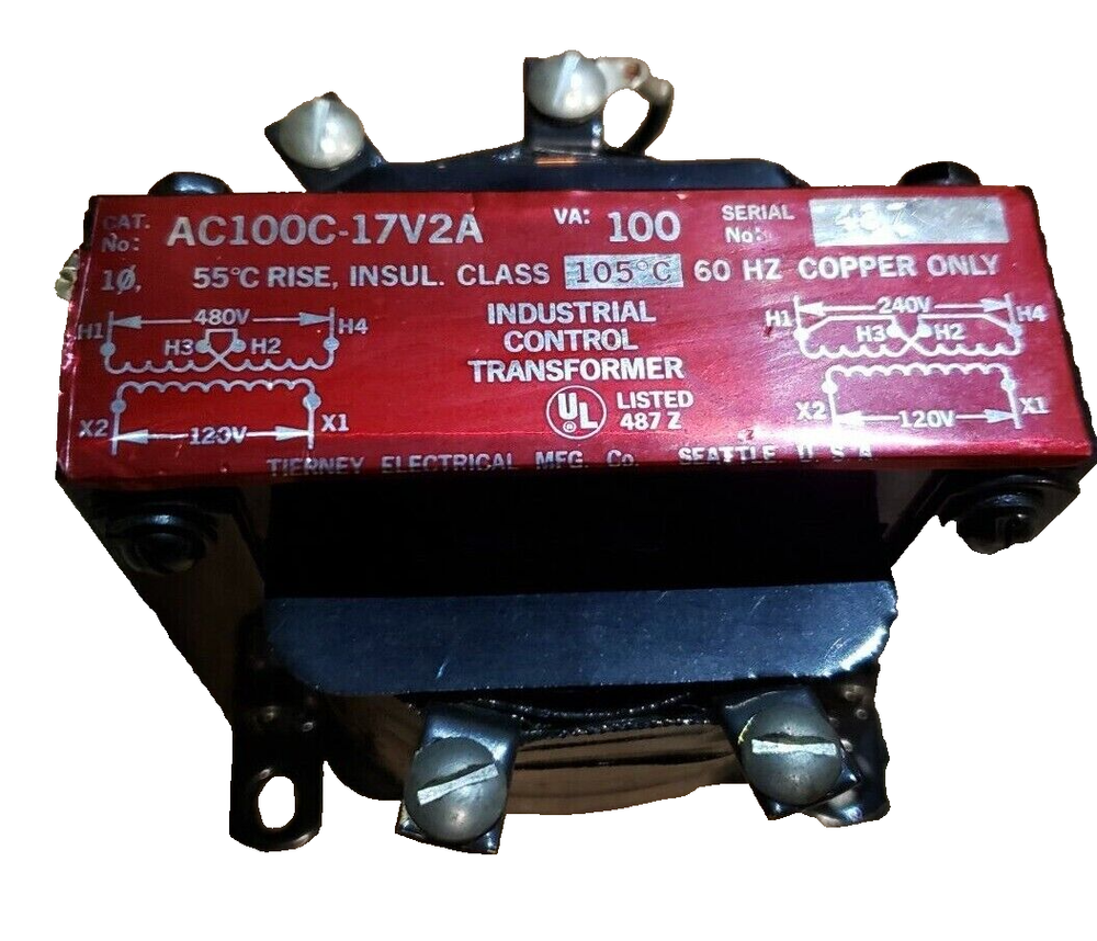 (QTY:1) GENERAL PURPOSE AC100C-17V2A INDUSTRIAL CONTROL TRANSFORMERS VA:100