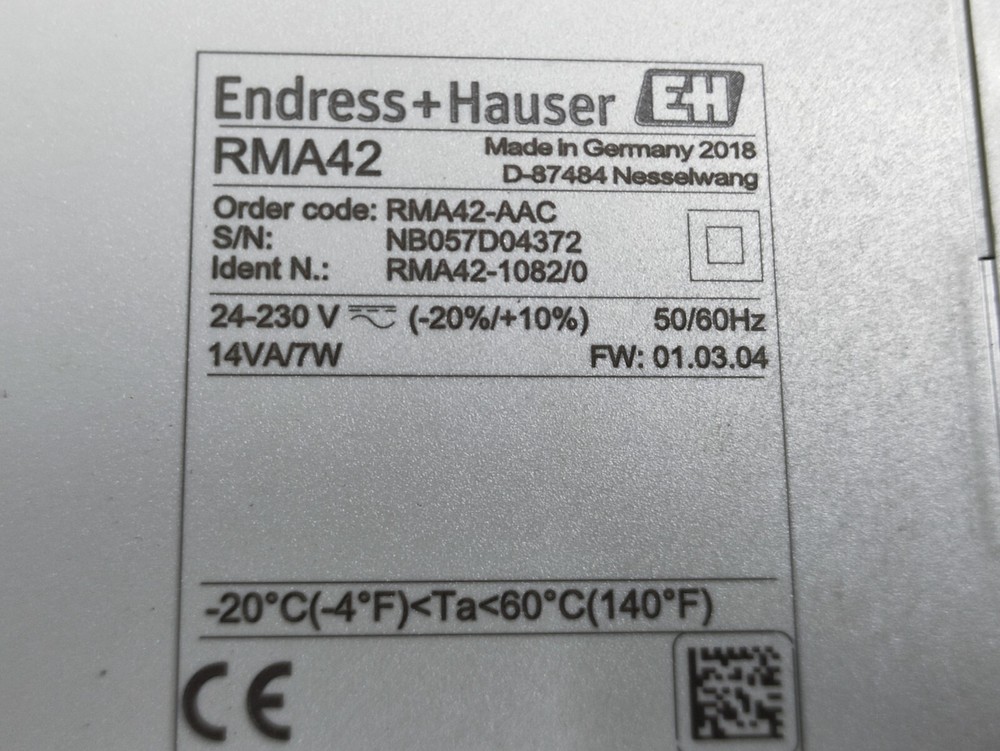 Endress+Hauser RMA42 RMA42-AAC