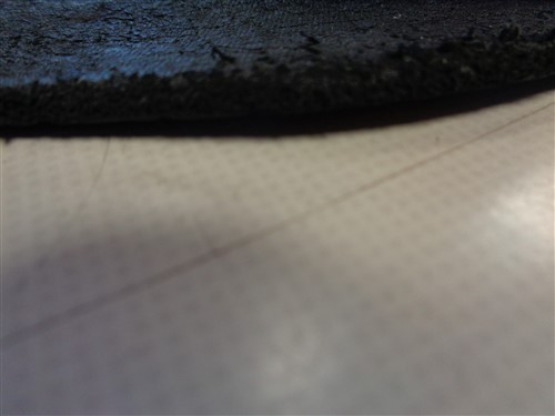 LEATHER HIDE BLACK WOVEN TEXTURED 65" X 42 1/2"