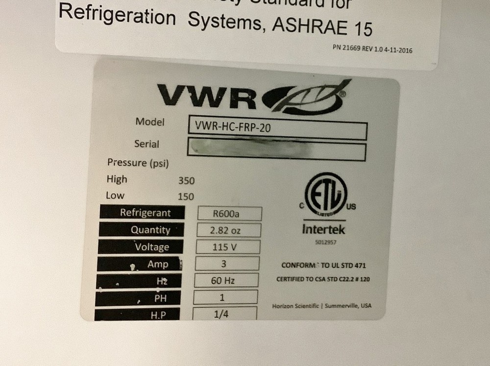 Flammable Material Storage Refrigerator TESTED with Warranty SEE VIDEO