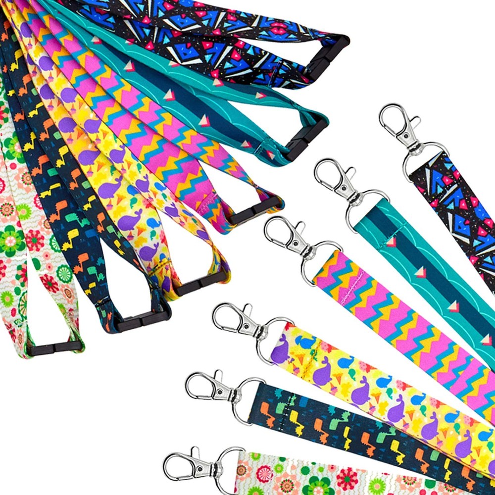 6 Pack Lanyard With Badge Holder Vertical, 6 Vertical