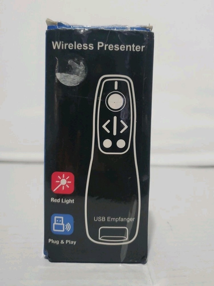 Wireless Presenter Presentation Clicker with Red Laser Pointer