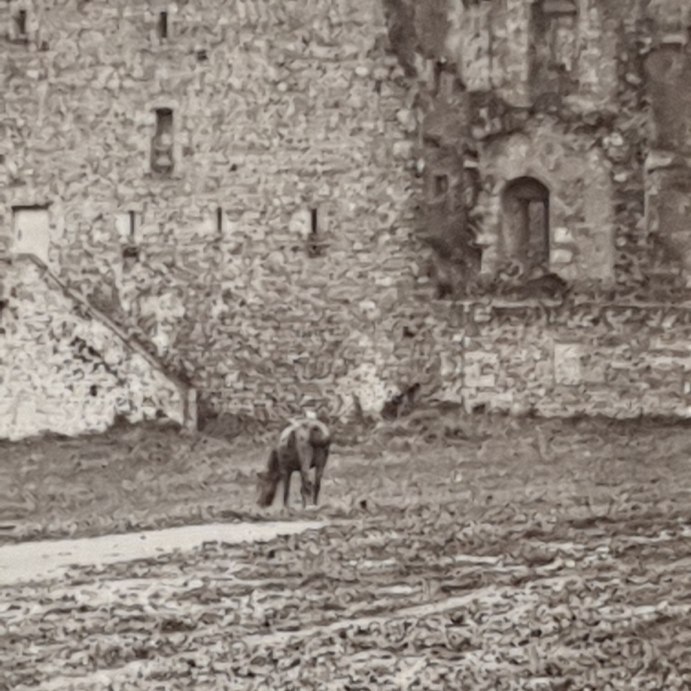 Magic Lantern Glass Slide Collectable Castle