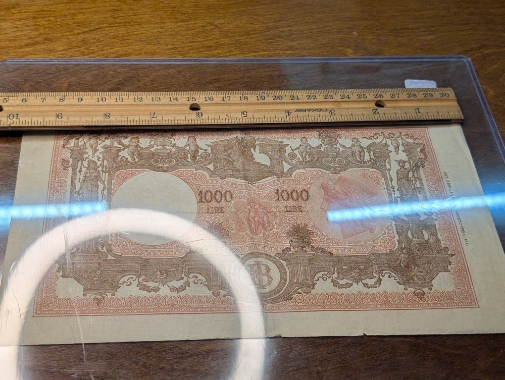 1943 Italy 1000 Lire Banknote