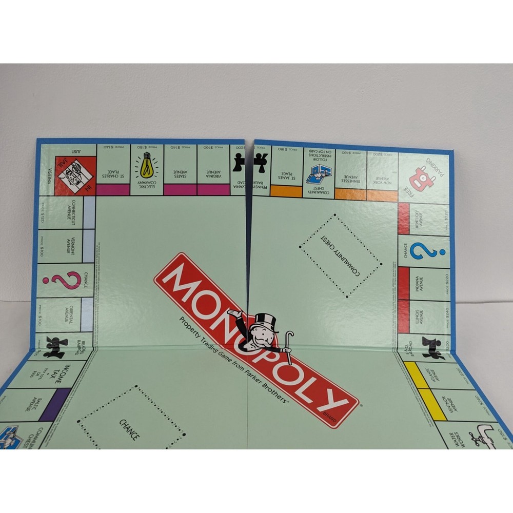 Vintage 2007 Monopoly Edition Game Replacement Board Instructions