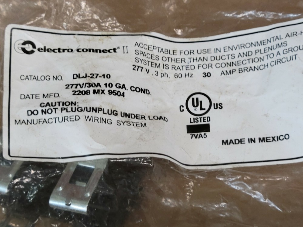 Electro Connect 2 dlj-27-10 Connector