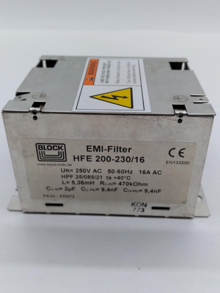 Block HFE-200-230/16 EMI Filter