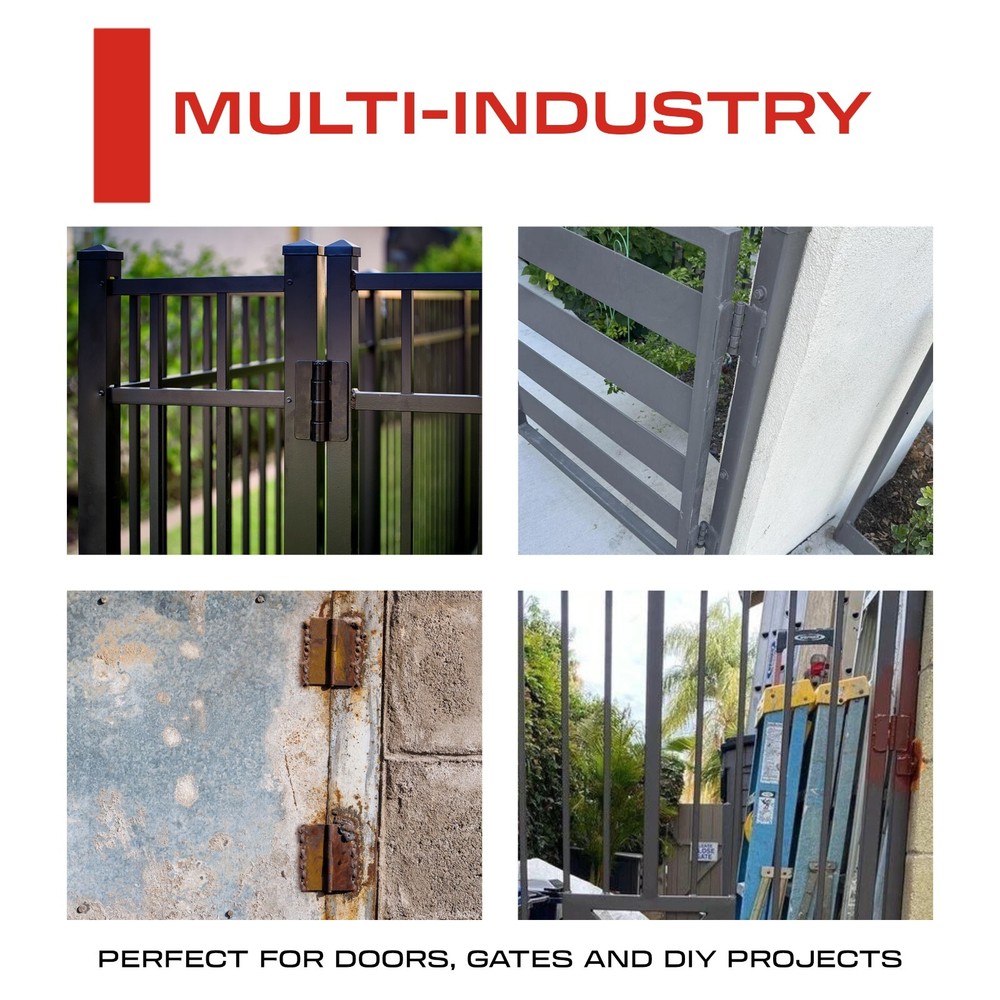 6" Heavy Duty Weldable Hinges, Book Hinge, Weld On Hinges, Steel Butt Hinge