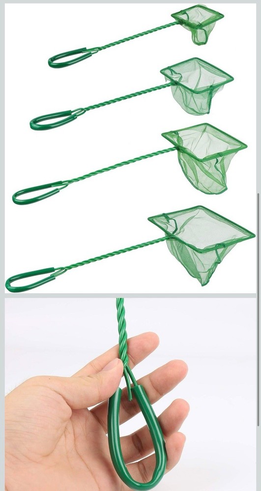 4 Pack Aquarium Fish Net, Multi-Size Fine Quick Fish Catch Nets