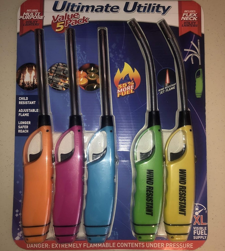 Multi-Purpose Utility Lighter Value 5-Pack