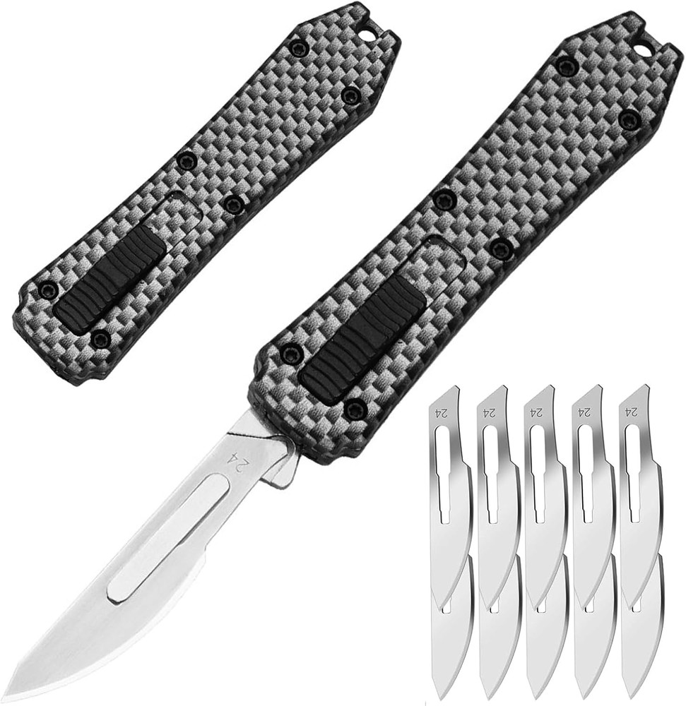 Switch Blades Utility Knife, Automatic Knife Push Button, Retractable Utility Kn
