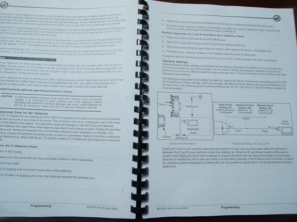 Haas CNC Lathe Operator's Manual June 2006
