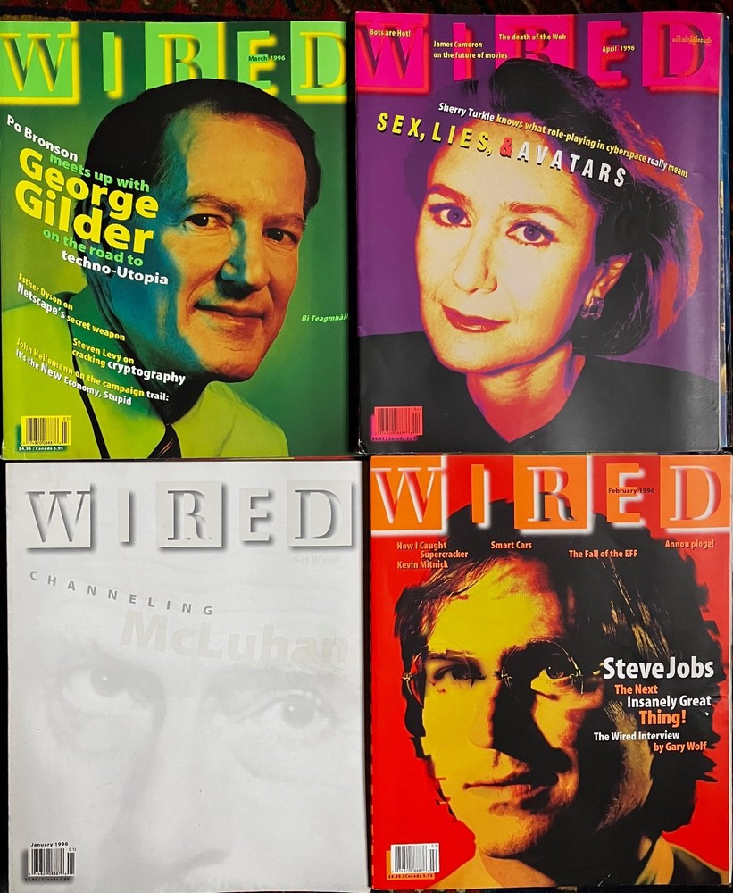 Wired magazine 1996 Volume 4 all 12 issues US Edition