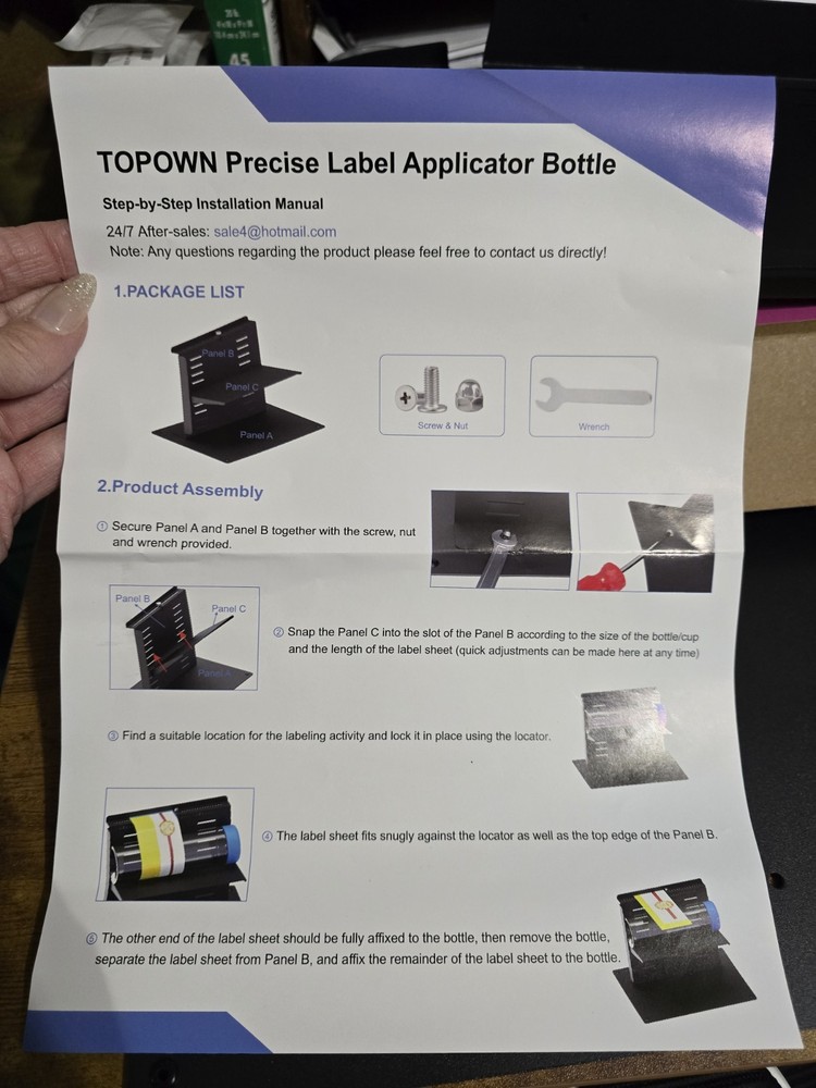 Adjustable Precise Bottle Label Applicator