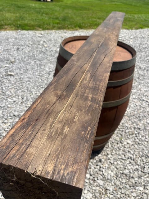 137 Fireplace Mantle Beam 72"x6"x6" Solid, Rustic, Salvage
