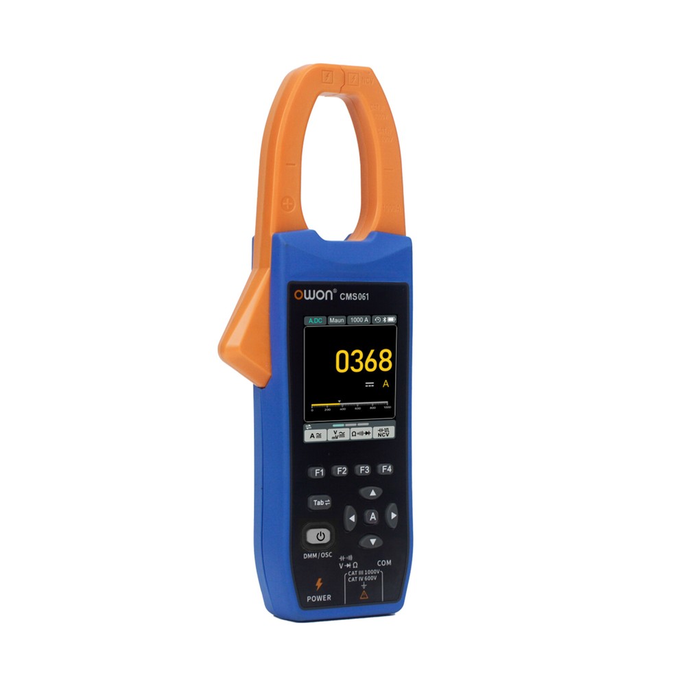 Owon CMS061 600A AC/DC True RMS Clamp Meter 1CH Oscilloscope Bluetooth Recorder