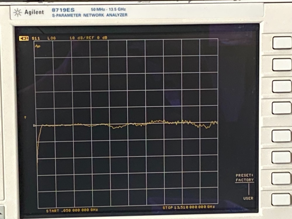 Agilent 8719ES S-Parameter Network Analyzer 50 Mhz - 13.5 GHZ