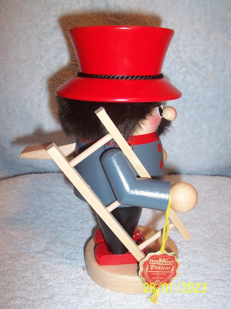 Steinbach Chubby Chimney Sweep Nutracker New No Box 9.75" Tall