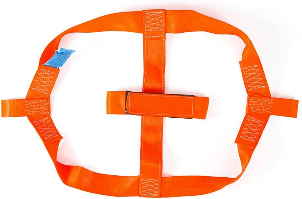 Universal Motorcycle Rear Wheel Tie down Strap in Orange