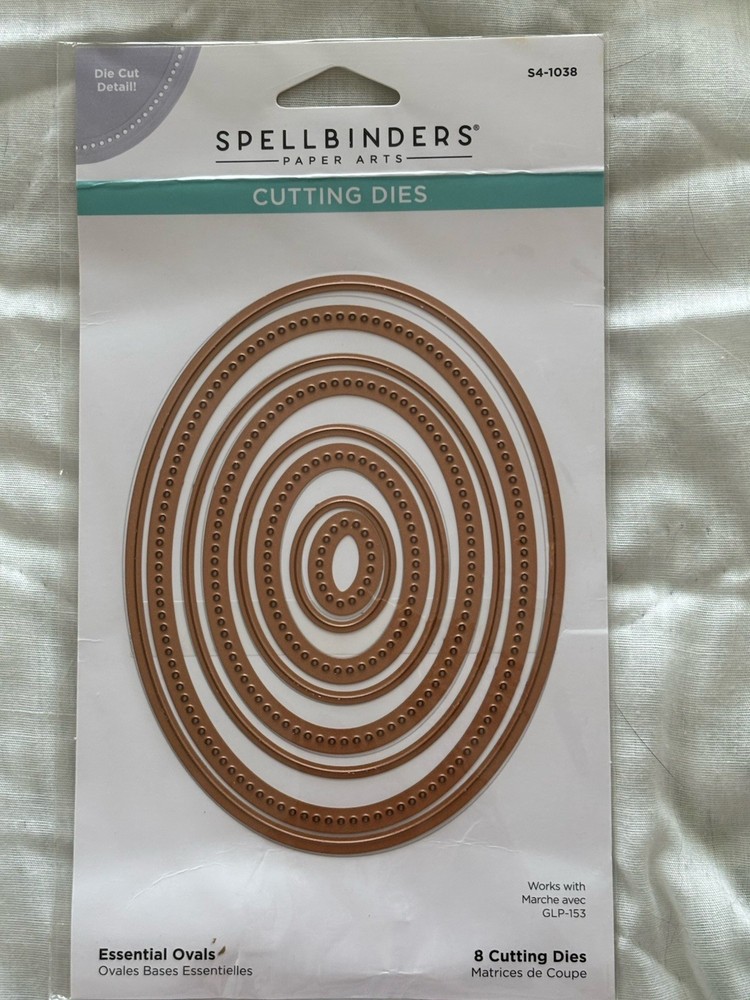 Spellbinders ESSENTIALS OVALS Cutting Dies- 8 Cutting Dies
