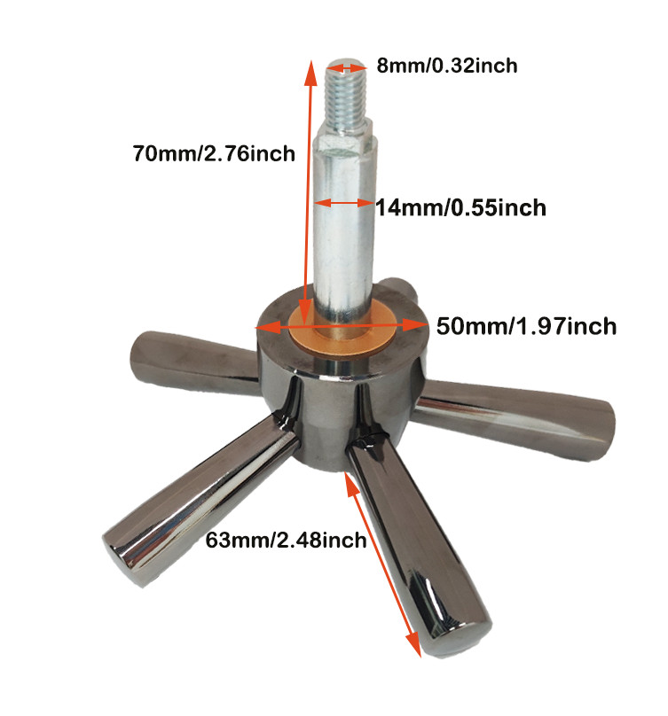 Gun Safe Handle - Premium 5 Spoke Handle For Safe / Vault Handle Home Office