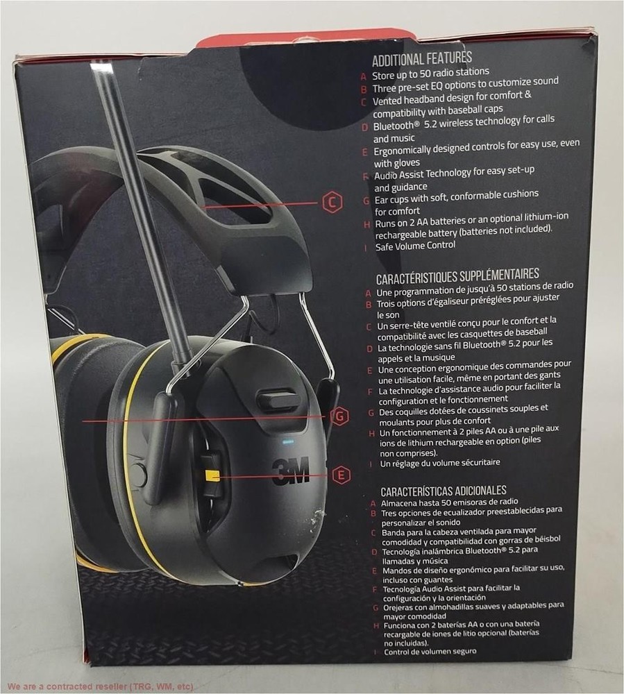 3M Company WorkTunes Connect AM-FM Wireless Hearing Protector with Bluetooth ...