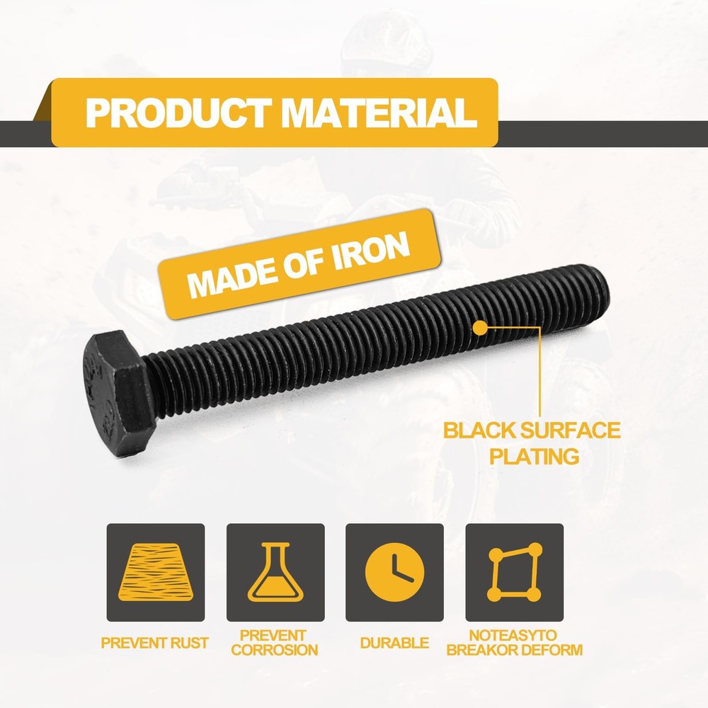 4 Pieces Threaded M8 8mm Secondary Clutch Spreader Belt Change Removal Tool P...