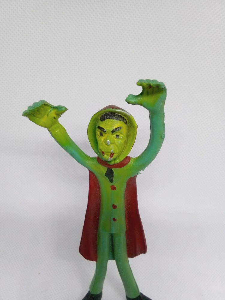 Vintage Bendy Dracula Vampire Poseable Bendable Halloween Toy