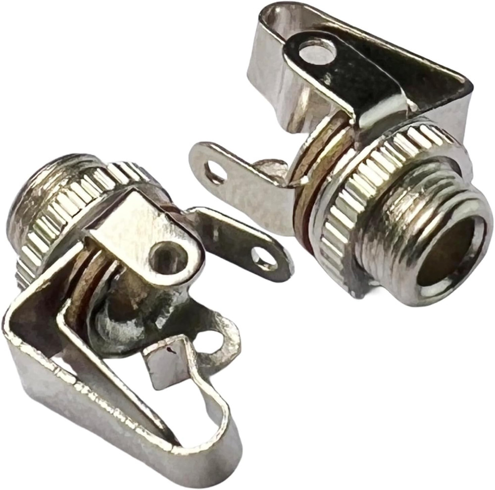 CESS 1/8 3.5mm Mono TS Female Jack Socket with Switch Panel Mount (10 Pack)