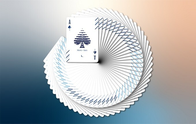 Mono Xero (Blue) - Playing Cards -
