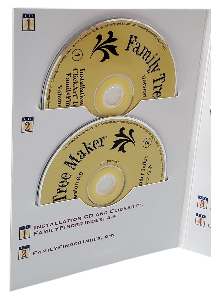 Family Tree Maker Deluxe 8-CD Set Version 6 (Windows 95/98)