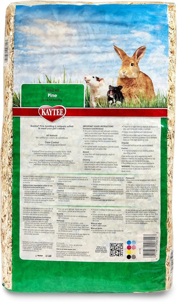 Bedding, Kaytee, Pine 19.7 Liter