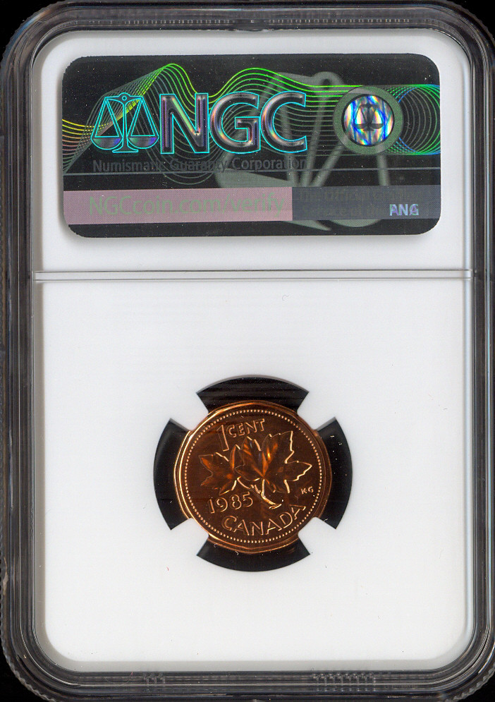 1985 Canada Small Cent NGC MS68 RD MAC - Quality