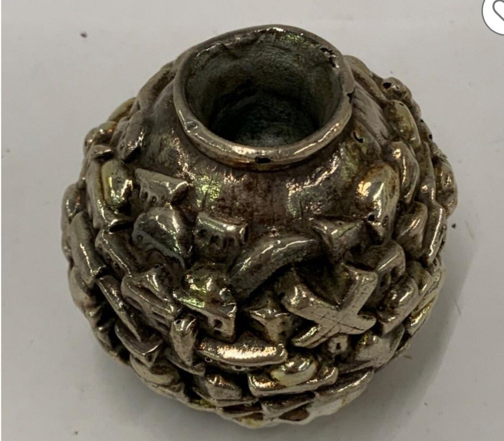 Sterling Silver Jerusalem Candle Holder