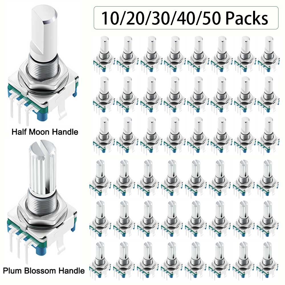 10/20/40/50*Rotary Encoder & Switch EC11 Audio Digital Potentiometer Handle 20mm