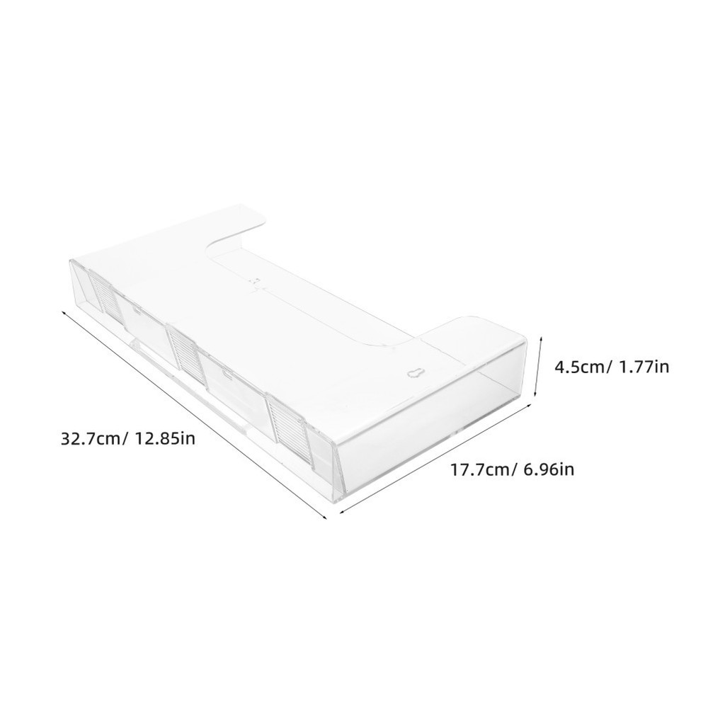 2 Pcs Acrylic Magazine Rack Wall Mounted Document Holder Display Stand