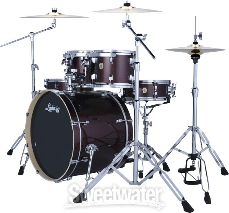 Ludwig Evolution 5-piece Complete Drum Set - Caramel Sparkle