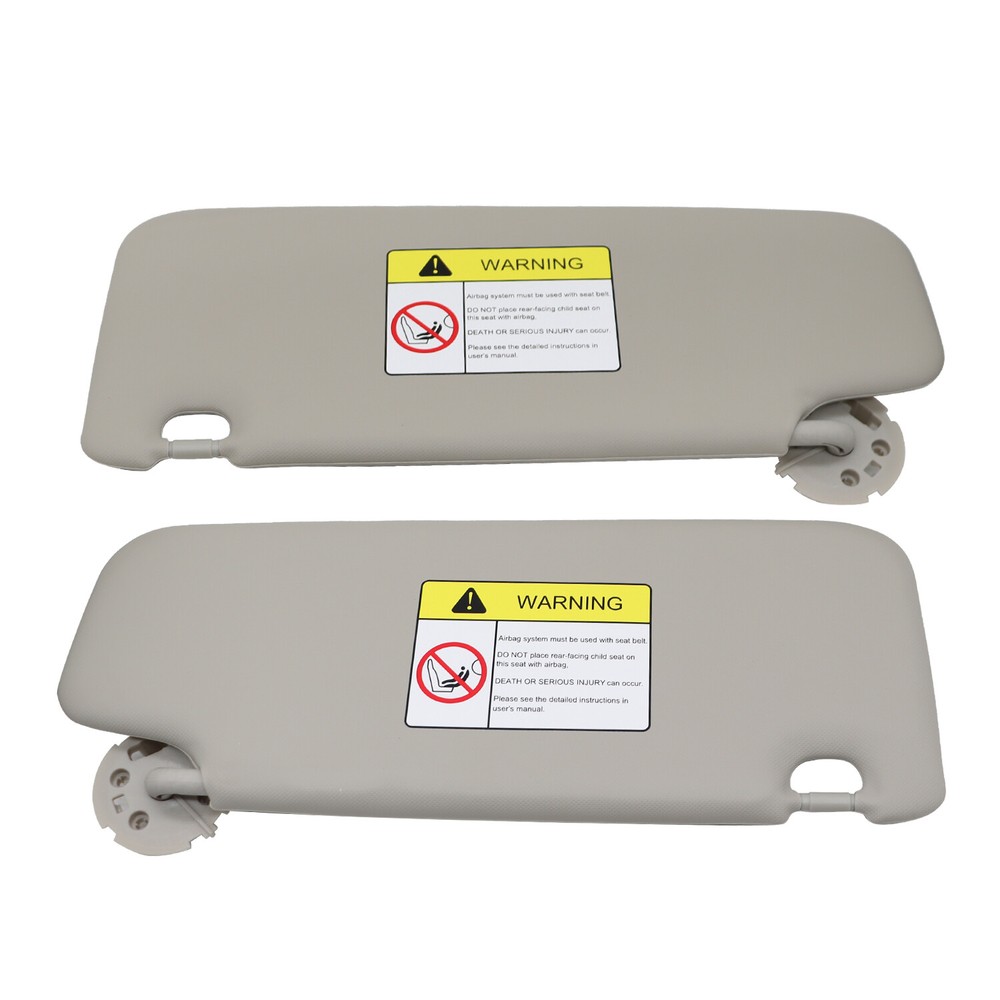 For Chevy CRUZE 2011-2016 Left+Right Gray Titanium Pair Sun Visor With Mirror