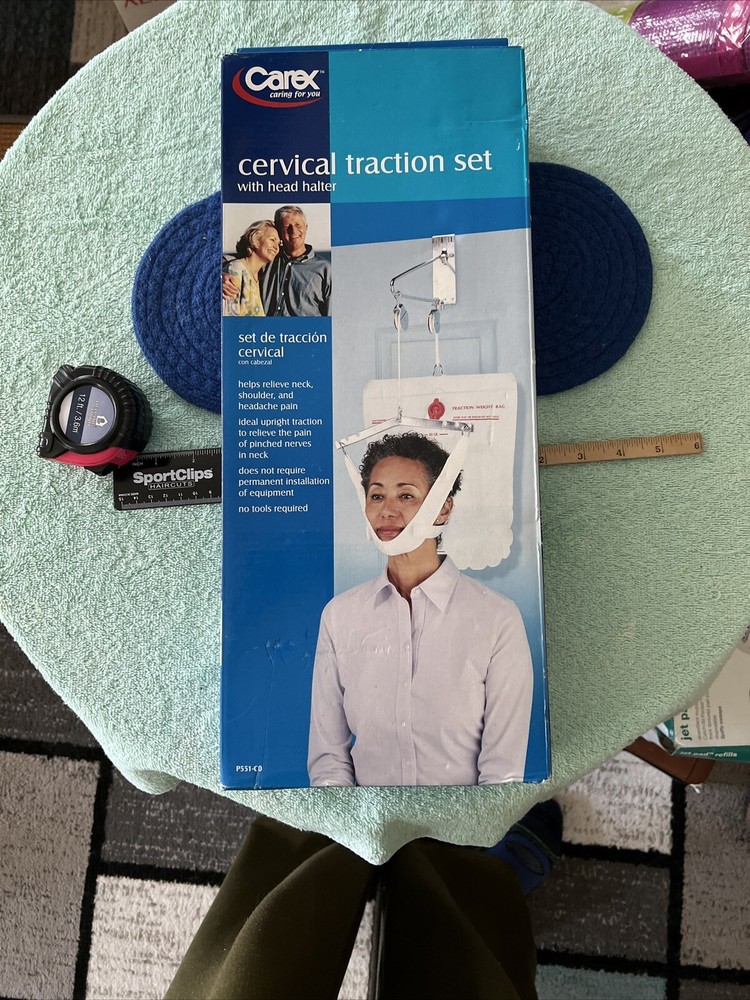 Brand New Cervical Traction Set With Head Halter