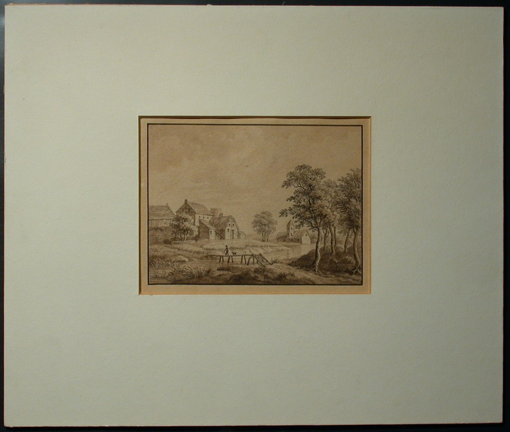 Village landscape Anonymous around 1780-1800