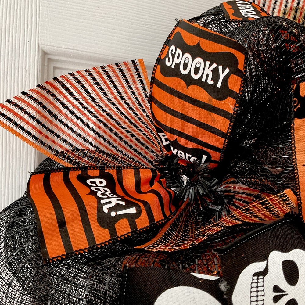 Enter If You Dare Personalized Handmade Deco Mesh Wreath