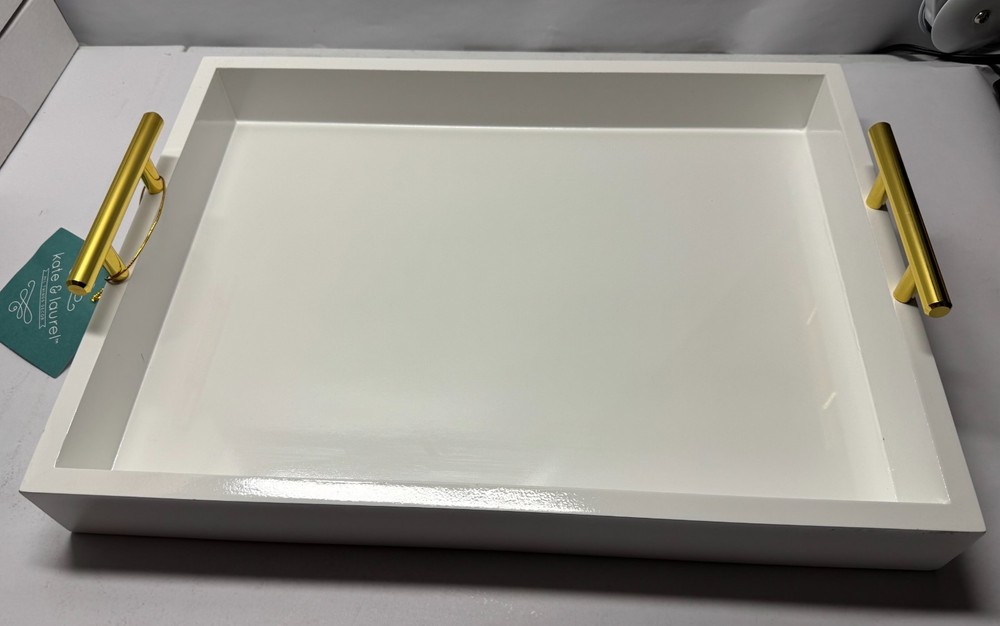Kate & Lauren Lipton Decorative Tray - White