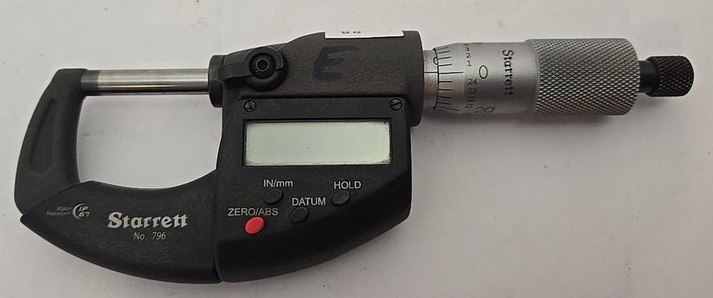 Starrett 796, 0-1" Digital OD Micrometer