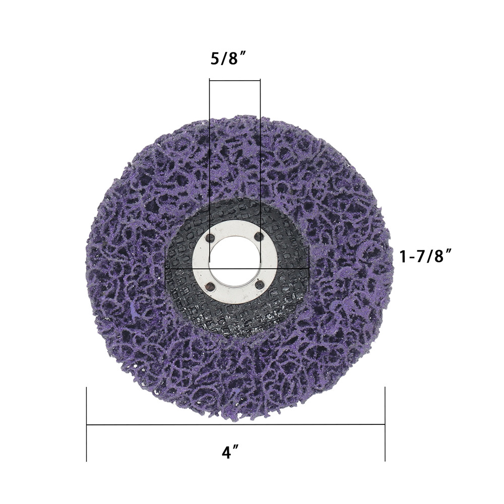12Pack (6 Purple & 6 Black) 4" Paint Stripping Disc Set Efficient Rust Removal