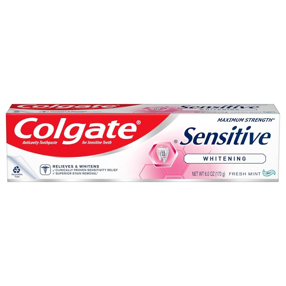 Sensitive Teeth Whitening Toothpaste - Approved, 6oz for Lasting Relief