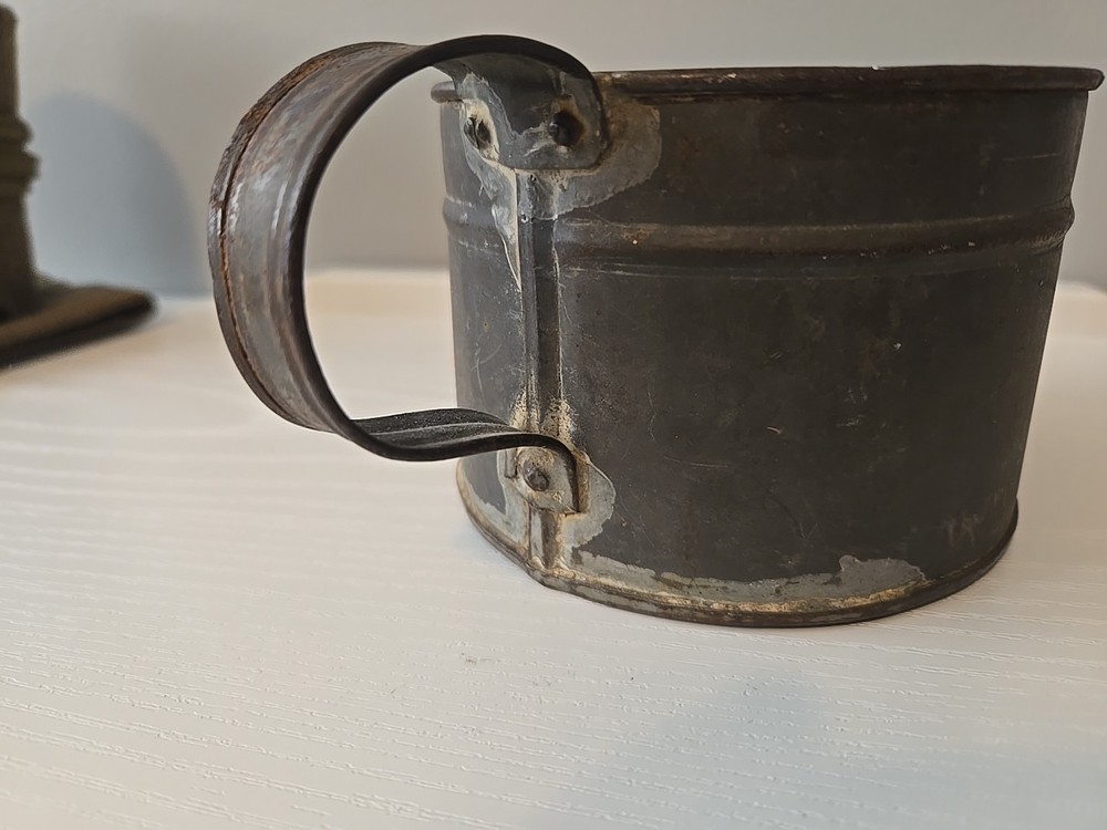 WW1 US Side Cap Hat Wool & Wrappings Military Cup And Patch.