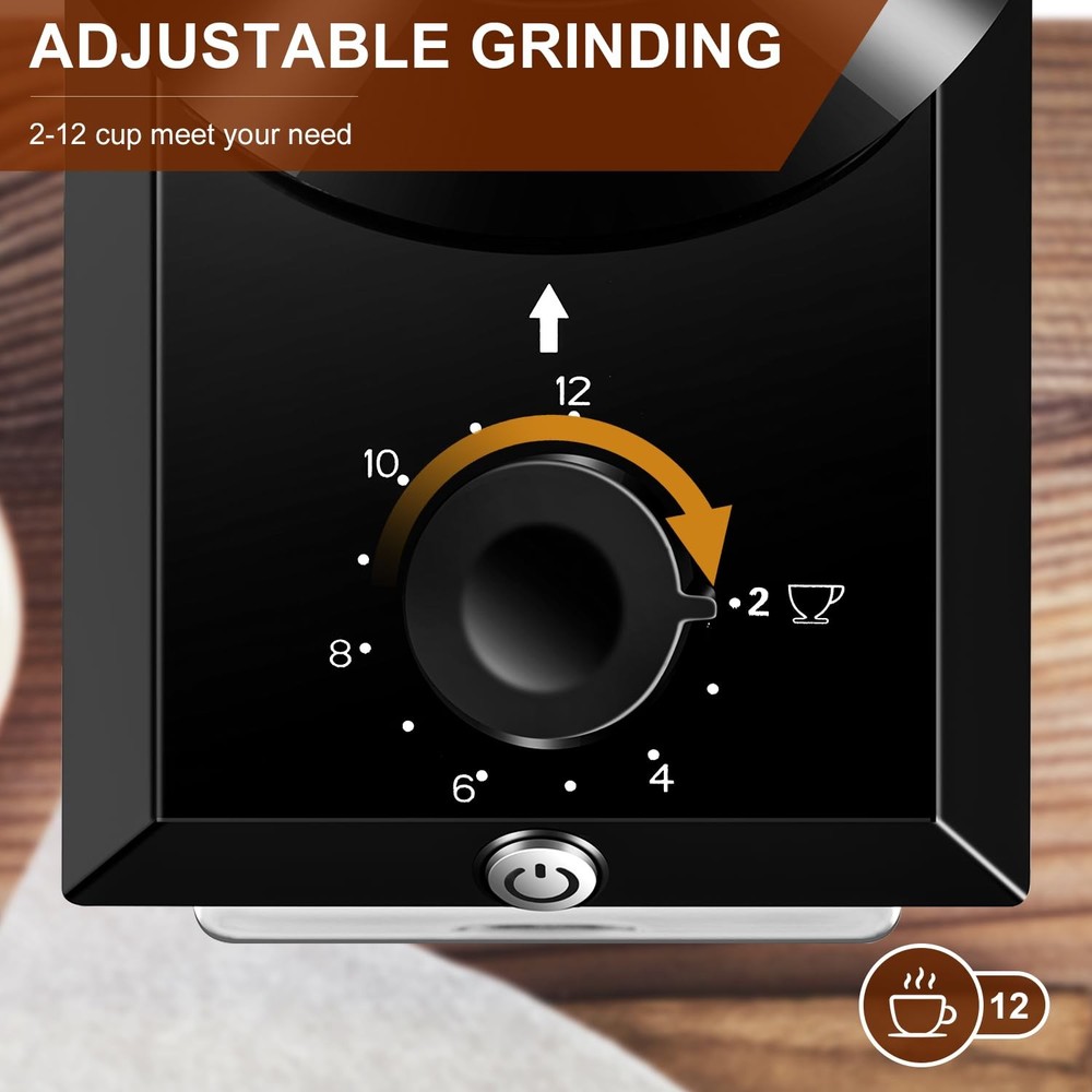 Burr Coffee Grinder,Adjustable coffee grinder with 28 Precise Grind Setting f...