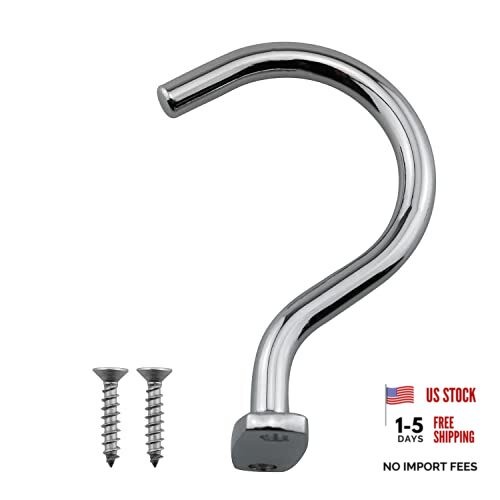 DGZZI Silver Snooker Billiard Table Solid Brass Board Cue Hook with 2PCS