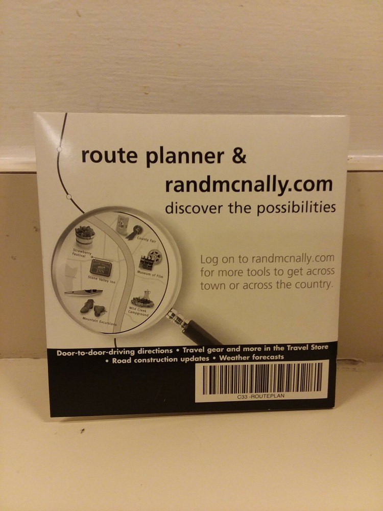 Rand McNally Route Planner Trip Planning Software CD Rom 2001